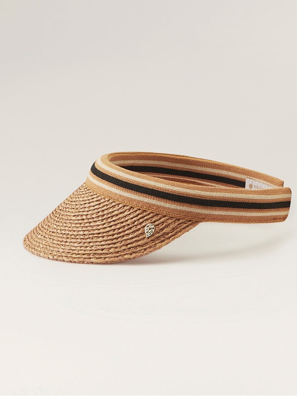 Helen Kaminski Bianca 8 Stripe Raffia Visor